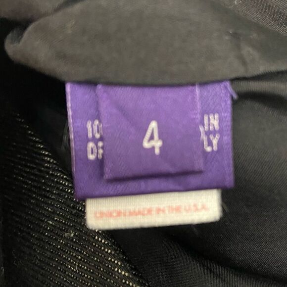 Vintage Ralph Lauren Collection Purple Label Black Linen Skirt - Picture 7 of 13